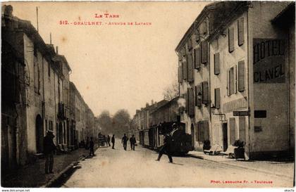 CPA AK GRAULHET Avenue de Lavaur TRAM VAPEUR  (977233)