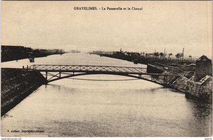 CPA GRAVELINES - La Passerelle et le Chenal (136276)