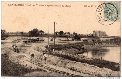 GRAVELINES TRAVAUX D'AGRANDISSEMENT DU BASSIN