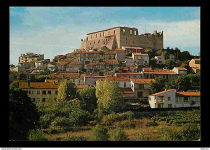 04 - Gréoux les Bains - Vue générale et le Château des Templiers - Flamme Postale de Gréoux les Bains - CPM - Voir Scans