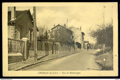 cpa du 95 Groslay  -- rue de Montmagny   STEP92