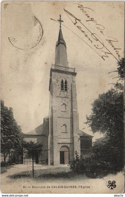 CPA GUINES - Environs de CALAIS l'Église (129570)