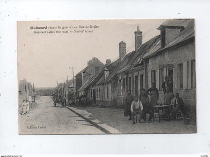 CPA souple  - Guiscard  -(Oise) - (Après la Guerre ) - Rue de Nesles -Guiscard (after the war)  - Nesles' street