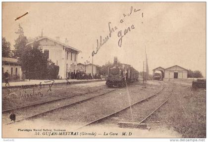 CPA (33)  GUJAN-MESTRAS / La Gare -