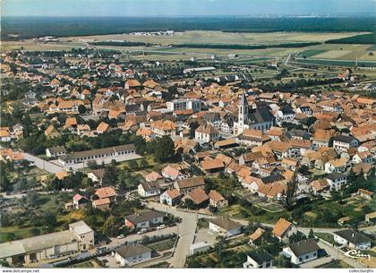 / CPSM FRANCE 68 "Habsheim, vue aérienne"