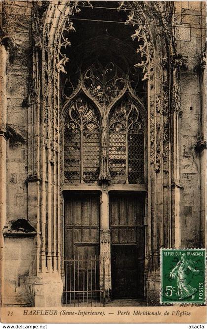 CPA HARFLEUR-Porte Meridionale de l'Église (347622)