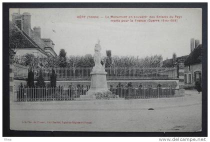 89 Héry monument aux morts    D89D  K89382K  C89201C RH037296