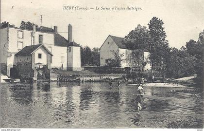 CPA Héry Le Serein a l'Usine Electrique