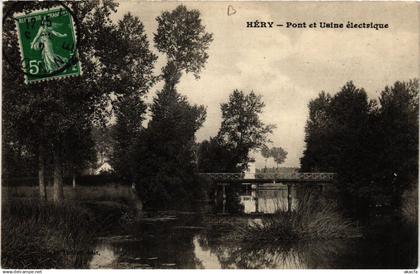 CPA HÉRY - Pont et Usine électrique (658828)