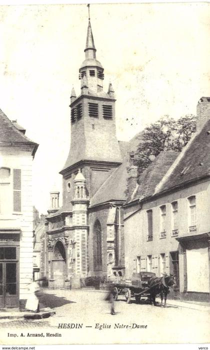 Carte postale ancienne de HESDIN