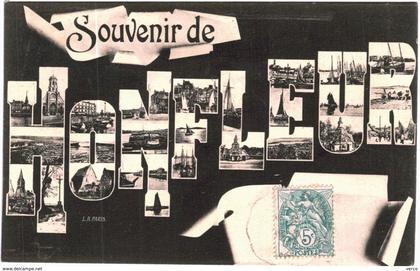 Carte Postale Ancienne de HONFLEUR-souvenir