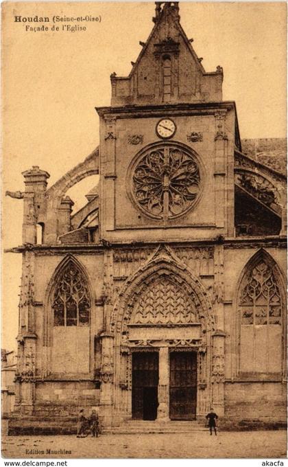 CPA HOUDAN - Facade de l'Église (102695)