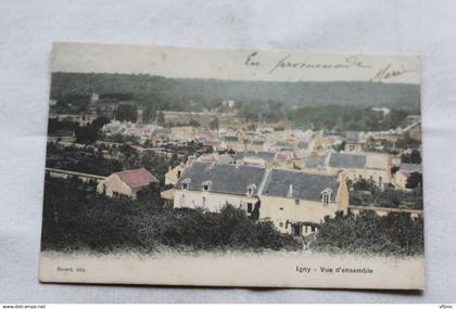 Cpa 1905, Igny, vue d'ensemble, Essonne 91