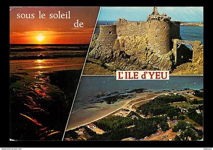 85 - Ile d'Yeu - Multivues - Flamme Postale de l'Ile d'Yeu - CPM - Voir Scans Recto-Verso