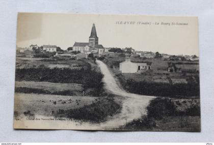 ile d'Yeu, le bourg saint Sauveur, Vendée 85