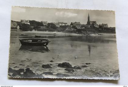 Cpm 1952, ile de Batz, l'anse de l'église et sa plage, Finistère 29