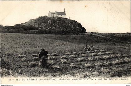 CPA Ile de BRÉHAT - Breatins preparant le (103535)