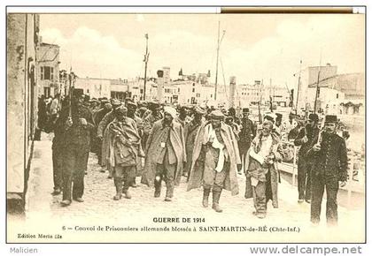 charente maritime - ref D171- guerre 1914-18- convoi de prisonniers allemands   a saint martin de ré