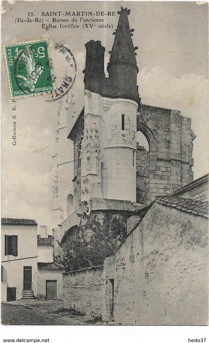 Saint-Martin-de-Ré - Ruines de l'ancienne Eglise fortifiée (XVe siècle)