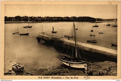 CPA Ile TUDY - Vue du Port (252665)