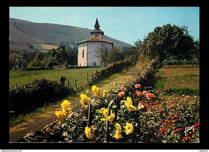 64 - Itxassou - L'Eglise - Fleurs - Flamme Postale de Biarritz - CPM - Voir Scans Recto-Verso