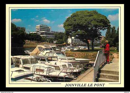 94 - Joinville le Pont - La Mairie vue du Port - Bateaux - Flamme Postale de Joinville le Pont - CPM - Voir Scans Recto-