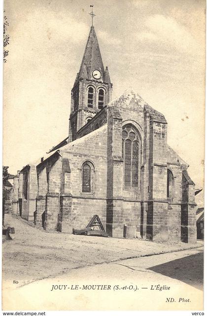 Carte Postale ANCIENNE de   JOUY le MOUTIER - Eglise