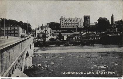 CPA JURANCON Chateau et Pont (1142392)