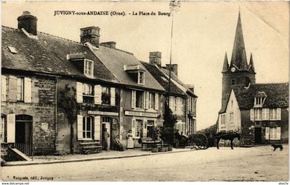 CPA JUVIGNY-sous-ANDAINE - La Place du Bourg (259292)