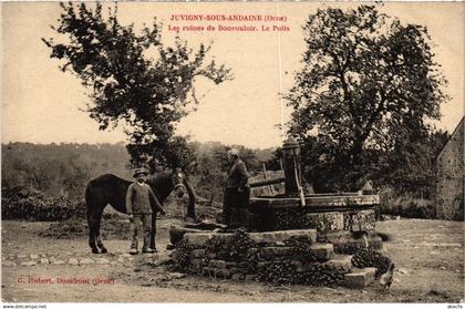 CPA JUVIGNY-sous-ANDAINE Les ruines de Bonvouloir Le Puits (868659)