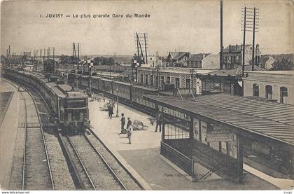 CPA Juvisy La plus grande Gare du Monde