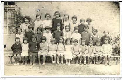 L'ILE BOUCHARD - Carte Photo Scolaire - Classe de Filles