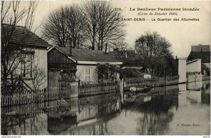 CPA L'ILE-SAINT-DENIS Crue de Janvier 1910 - Quartier des Allumettes (1353243)