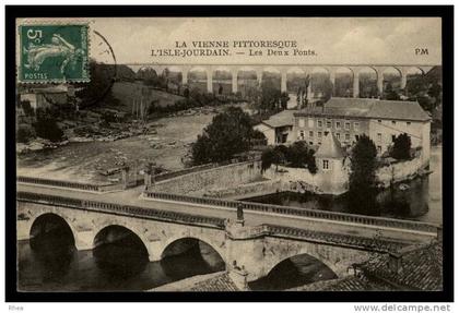 86 L'Isle-Jourdain pont viaduc minoterie D86D C86112C RH074218