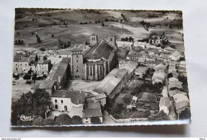 Cpm, la Chaise Dieu, vue aérienne, la tour Clementine, Haute Loire 43