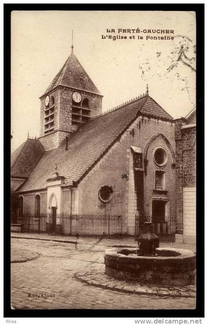 77 La Ferté-Gaucher eglise fontaine D77D C77182C RH086087