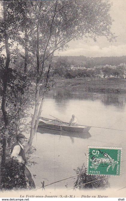 CPA LA FERTE SOUS JOUARRE PECHE EN MARNE