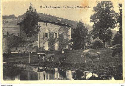 Carte POSTALE  Ancienne de  LA  LOUVESC - La Ferme de Maison Claire