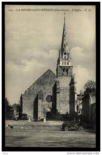 79 La Mothe-Saint-Héray eglise D79D C79184C RH083340