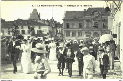 Carte Postale Ancienne de LA MOTHE SAINT HERAY-Mariage de Rosière