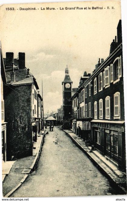 CPA Dauphiné - LA MURE - La Grand'Rue et le Beffroi (296304)