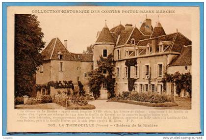 86 - La TRIMOUILLE -- Château de la rivière