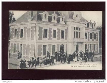 labrit hôtel de ville édit.dupuch animée  belle carte