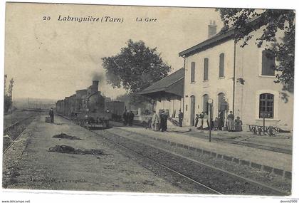 LABRUGUIERE (81) - La Gare - Ed. Lacoste, Labruguiere