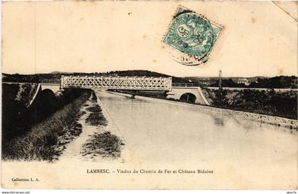 CPA LAMBESC Viaduc du Chamin de Fer et Chateau Bidaine (1290377)