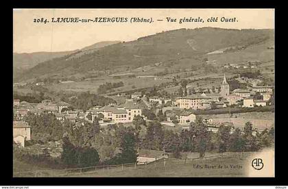 69 - Lamure sur Azergues - Vue générale , côté Ouest - CPA - Voir Scans Recto-Verso