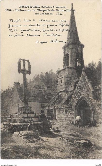 Bretagne - Ruines de la Chapelle de Pont-Christ, près de Landerneau