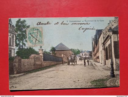 CPA colorisée - Landerneau - Boulevard de la gare