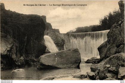 CPA LANGOGNE - Le Barrage Electrique de LANGOGNE - Gorges de l'Allier (638148)