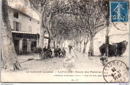 84 LAPALUD - cours des platanes.